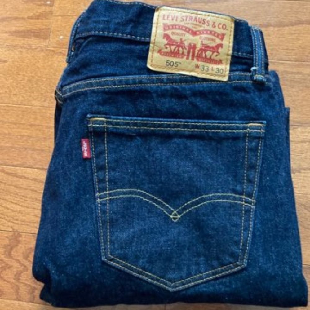 Levi's 505 Dark Blue Jeans - Men's